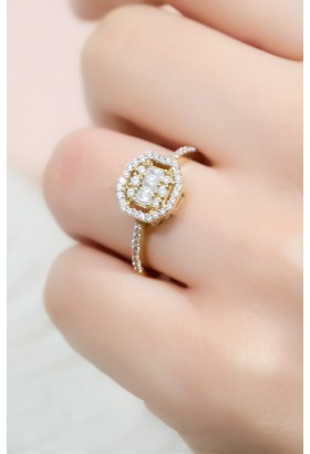 BAGET YÜZÜK 14 AYAR A043593 BAGET YÜZÜK 14 AYAR A043593