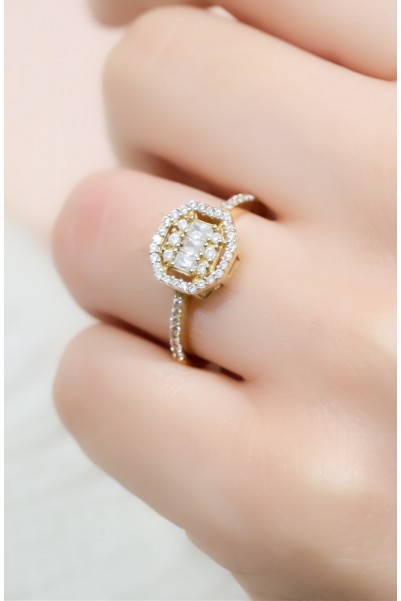 BAGET YÜZÜK 14 AYAR A043593