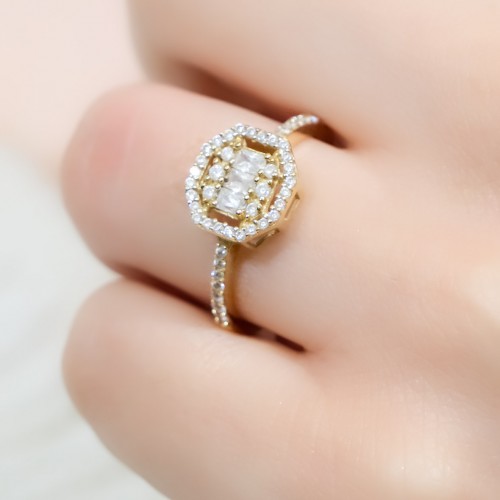 BAGET YÜZÜK 14 AYAR A043593 BAGET YÜZÜK 14 AYAR A043593