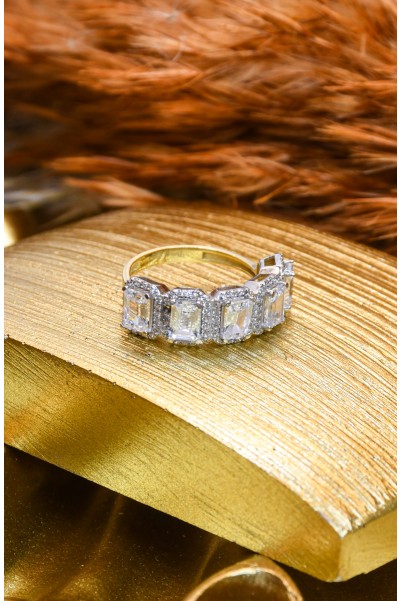 BEŞLİ BAGET YÜZÜK 14 AYAR A043610