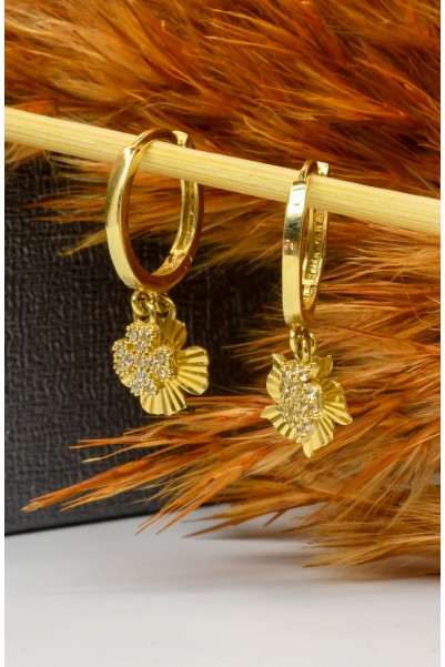 SALLANTILI HALKA KÜPE 14 AYAR A043676 SALLANTILI HALKA KÜPE 14 AYAR A043676