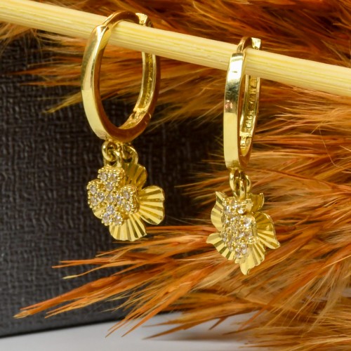 SALLANTILI HALKA KÜPE 14 AYAR A043676 SALLANTILI HALKA KÜPE 14 AYAR A043676