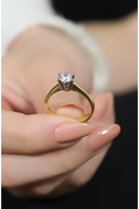 TEKTAŞ YÜZÜK 14 AYAR A043932