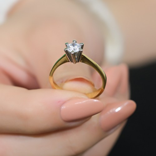 TEKTAŞ YÜZÜK 14 AYAR A043932 TEKTAŞ YÜZÜK 14 AYAR A043932