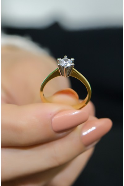 TEKTAŞ YÜZÜK 14 AYAR A043932