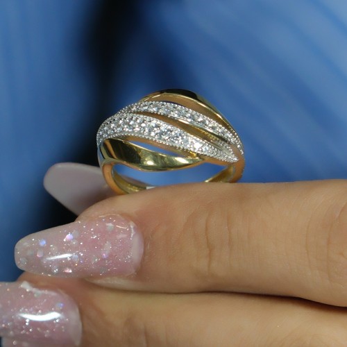 TASARIM YÜZÜK 14 AYAR A043937