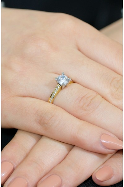 TEKTAŞ YÜZÜK 14 AYAR A043965