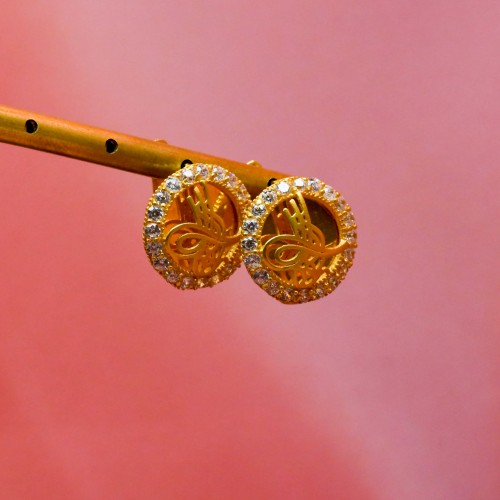 OSMANLI TUĞRALI KÜPE 22 AYAR A044095 OSMANLI TUĞRALI KÜPE 22 AYAR A044095