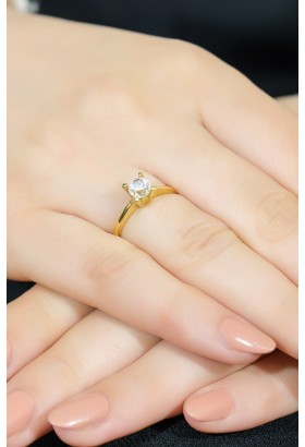 TEKTAŞ YÜZÜK 14 AYAR A044557 TEKTAŞ YÜZÜK 14 AYAR A044557