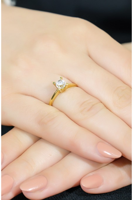 TEKTAŞ YÜZÜK 14 AYAR A044557