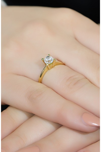 TEKTAŞ YÜZÜK 14 AYAR A044557