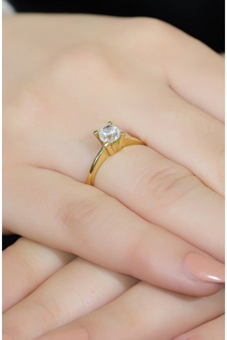 TEKTAŞ YÜZÜK 14 AYAR A044557