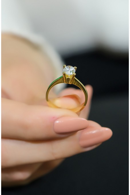 TEKTAŞ YÜZÜK 14 AYAR A044557