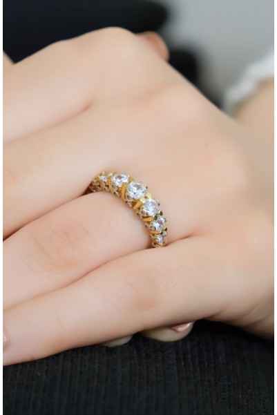 YARIM TUR YÜZÜK 14 AYAR A044564