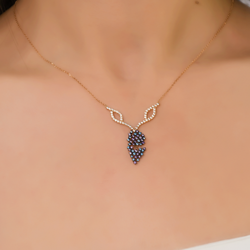 MİNELİ FANTAZİ KOLYE 14 AYAR A044640 MİNELİ FANTAZİ KOLYE 14 AYAR A044640