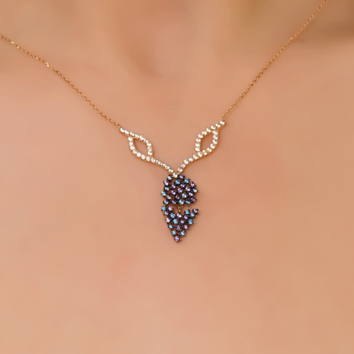 MİNELİ FANTAZİ KOLYE 14 AYAR A044640 MİNELİ FANTAZİ KOLYE 14 AYAR A044640