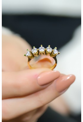 BEŞTAŞ YÜZÜK 14 AYAR A046831 BEŞTAŞ YÜZÜK 14 AYAR A046831