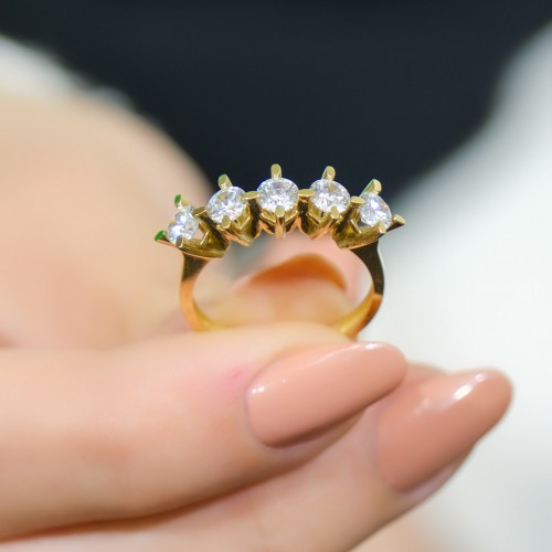 BEŞTAŞ YÜZÜK 14 AYAR A046831 BEŞTAŞ YÜZÜK 14 AYAR A046831