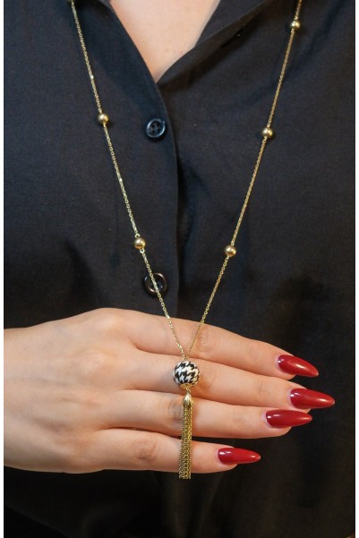 ROBERTO BRAVO PİED DE POULE KOLYE A046981 ROBERTO BRAVO PİED DE POULE KOLYE A046981