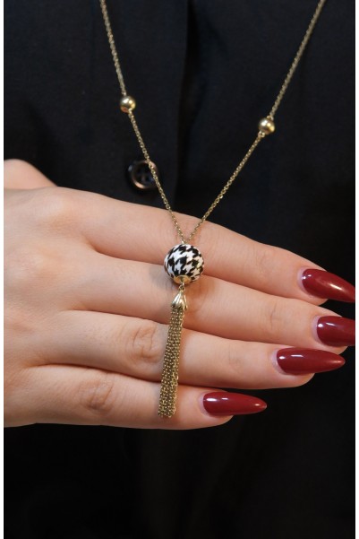 ROBERTO BRAVO PİED DE POULE KOLYE A046981 ROBERTO BRAVO PİED DE POULE KOLYE A046981