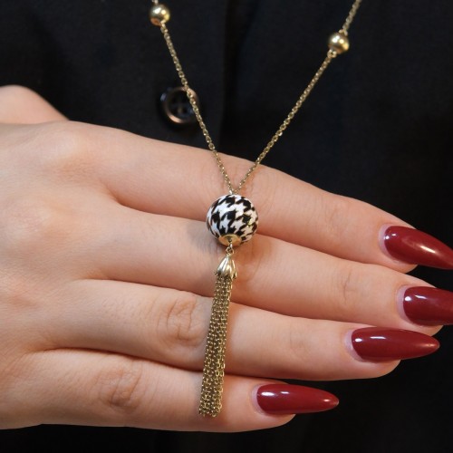 ROBERTO BRAVO PİED DE POULE KOLYE A046981 ROBERTO BRAVO PİED DE POULE KOLYE A046981