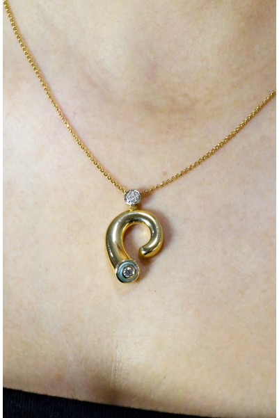 ÖZEL TASARIM KOLYE 14 AYAR A047582