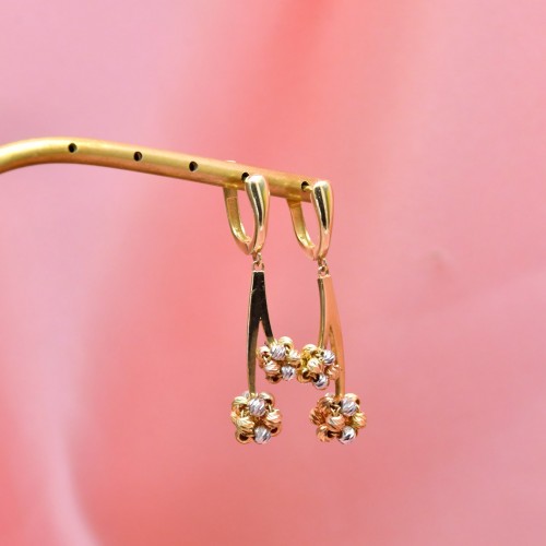 DORİKALI SALLANTI KÜPE 14 AYAR A047627 DORİKALI SALLANTI KÜPE 14 AYAR A047627