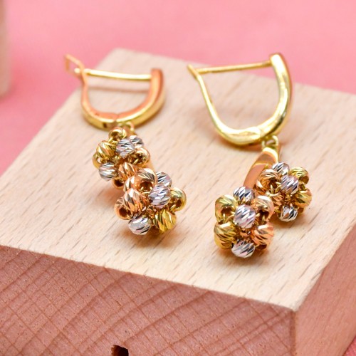 DORİKALI SALLANTI KÜPE 14 AYAR A047627 DORİKALI SALLANTI KÜPE 14 AYAR A047627