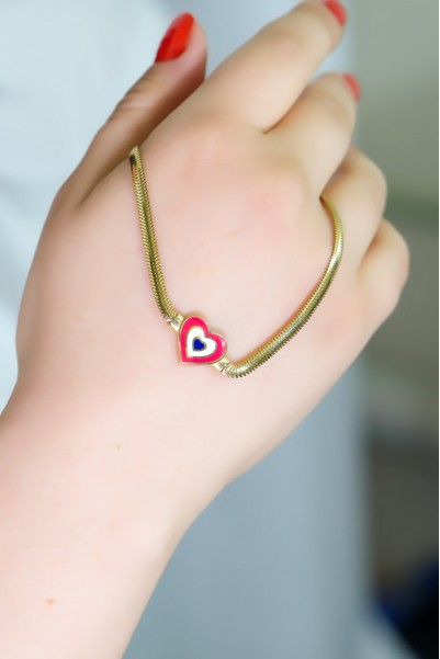 BALIK SIRTI KALP BİLEKLİK 14 AYAR A048129