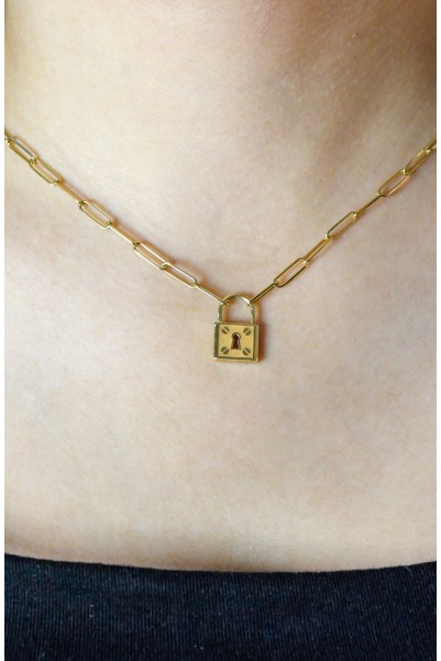 ATAÇ ZİNCİR KİLİT KOLYE 14 AYAR A048135 ATAÇ ZİNCİR KİLİT KOLYE 14 AYAR A048135