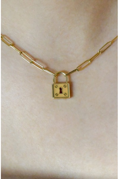 ATAÇ ZİNCİR KİLİT KOLYE 14 AYAR A048135 ATAÇ ZİNCİR KİLİT KOLYE 14 AYAR A048135