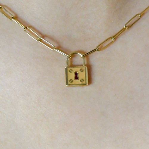 ATAÇ ZİNCİR KİLİT KOLYE 14 AYAR A048135 ATAÇ ZİNCİR KİLİT KOLYE 14 AYAR A048135