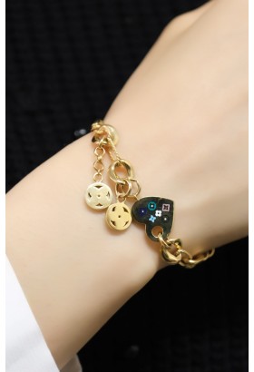 SALLANTILI KALP BİLEKLİK 14 AYAR A049214