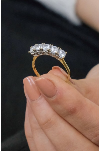 BEŞTAŞ YÜZÜK 14 AYAR A049493 BEŞTAŞ YÜZÜK 14 AYAR A049493