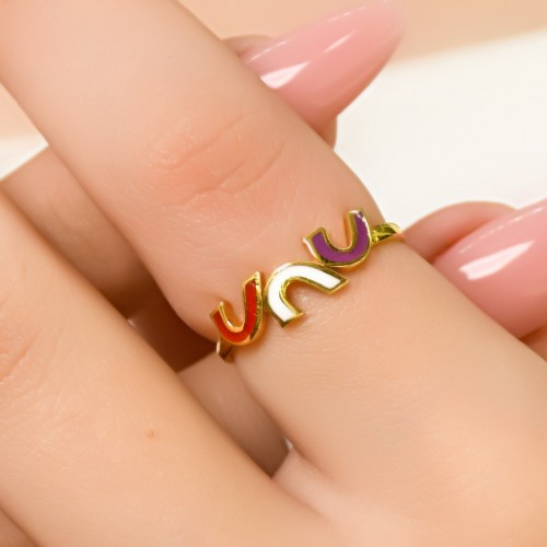 MİNELİ EKLEM YÜZÜK 22 AYAR A049514