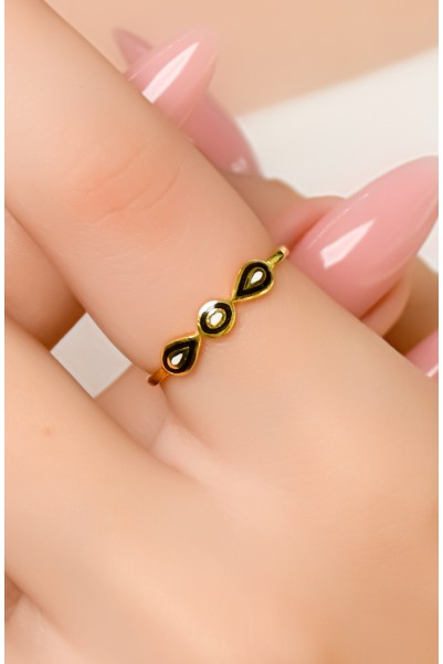 MİNELİ TASARIM YÜZÜK 22 AYAR A049529