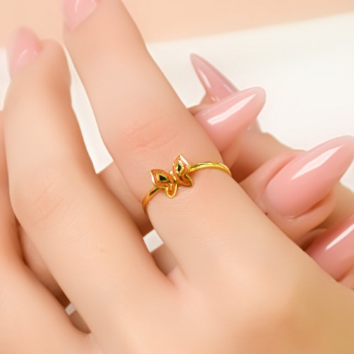 MİNELİ KELEBEK EKLEM YÜZÜK 22 AYAR A049540 MİNELİ KELEBEK EKLEM YÜZÜK 22 AYAR A049540