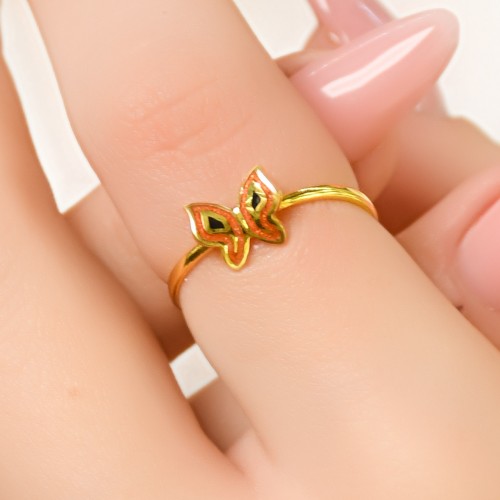 MİNELİ KELEBEK EKLEM YÜZÜK 22 AYAR A049540 MİNELİ KELEBEK EKLEM YÜZÜK 22 AYAR A049540