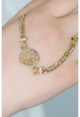 KAR TANESİ SARMAL BALIK SIRTI BİLEKLİK 14 AYAR A049903