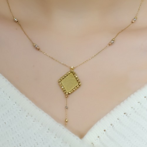 AYET-EL KÜRSİ YAZILI DORİKA KOLYE 14 AYAR A049933 AYET-EL KÜRSİ YAZILI DORİKA KOLYE 14 AYAR A049933