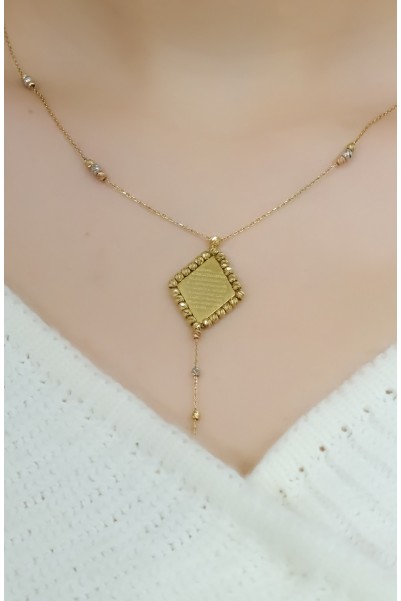 AYET-EL KÜRSİ YAZILI DORİKA KOLYE 14 AYAR A049933 AYET-EL KÜRSİ YAZILI DORİKA KOLYE 14 AYAR A049933