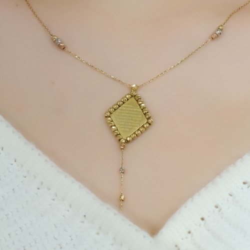 AYET-EL KÜRSİ YAZILI DORİKA KOLYE 14 AYAR A049933 AYET-EL KÜRSİ YAZILI DORİKA KOLYE 14 AYAR A049933