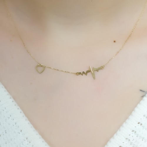 KALP RİTİM KOLYE 14 AYAR A050097 KALP RİTİM KOLYE 14 AYAR A050097