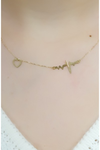 KALP RİTİM KOLYE 14 AYAR A050097 KALP RİTİM KOLYE 14 AYAR A050097