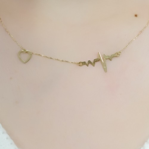 KALP RİTİM KOLYE 14 AYAR A050097 KALP RİTİM KOLYE 14 AYAR A050097