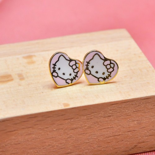 HELLO KİTTY KALP KÜPE 14 AYAR A050783 HELLO KİTTY KALP KÜPE 14 AYAR A050783