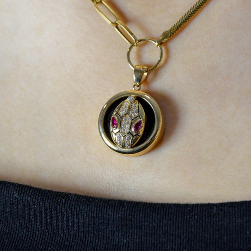 YILAN BAŞLI TASARIM KOLYE 14 AYAR A051003 YILAN BAŞLI TASARIM KOLYE 14 AYAR A051003