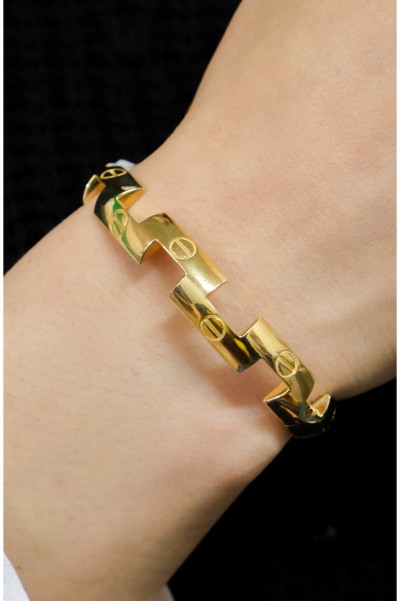 ZİGZAG KELEPÇE 14 AYAR A051040