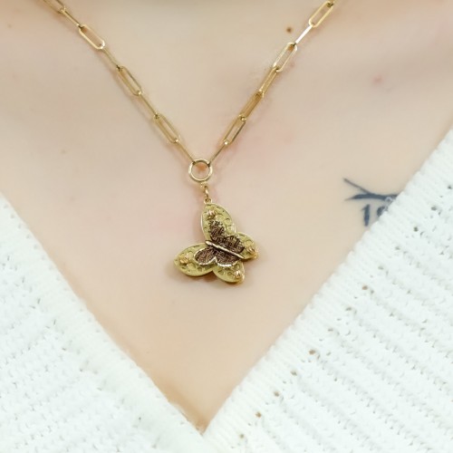 KELEBEK KOLYE 14 AYAR A051137