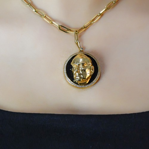 ATATÜRK BÜSTÜ KOLYE 14 AYAR A051608  ATATÜRK BÜSTÜ KOLYE 14 AYAR A051608